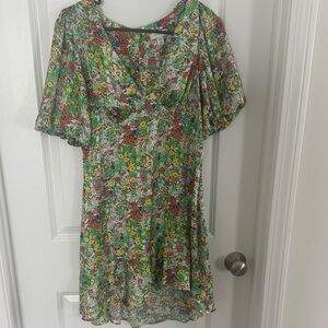 Topshop Multicolor Floral Mini Dress